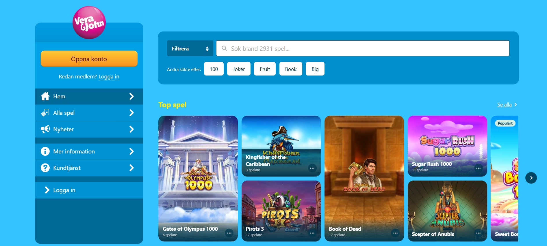 Vera&John casino bonus – välkomstpaket, insättningsbonusar och exklusiva erbjudanden utan krav